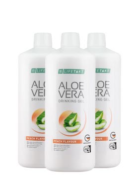 Aloe Vera Drinking Gel Peach Flavour (lot de 3)
